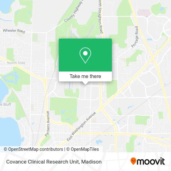 Mapa de Covance Clinical Research Unit