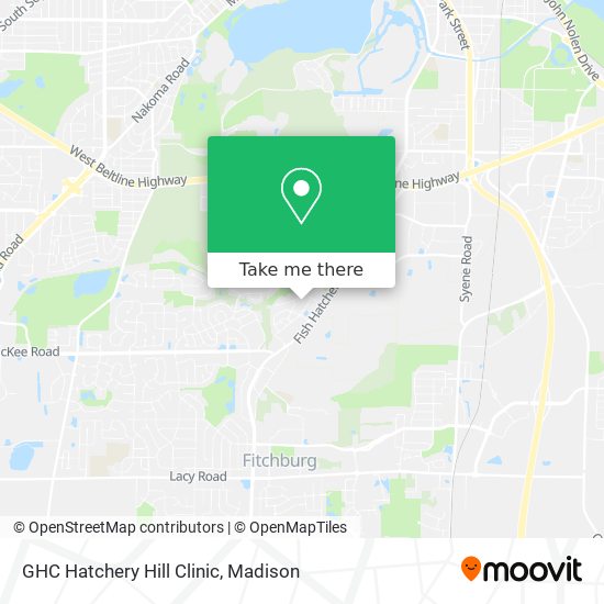 GHC Hatchery Hill Clinic map