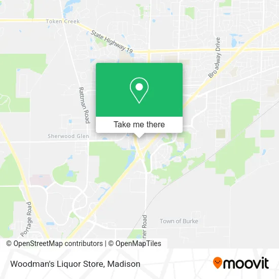 Mapa de Woodman's Liquor Store