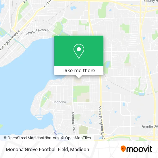 Monona Grove Football Field map