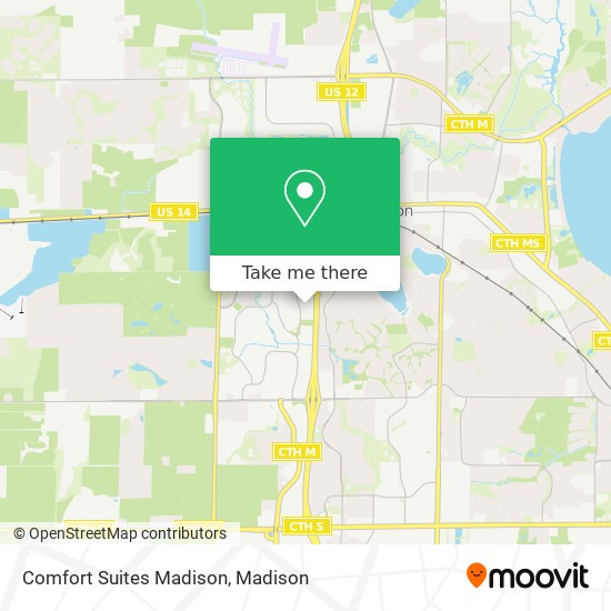 Comfort Suites Madison map