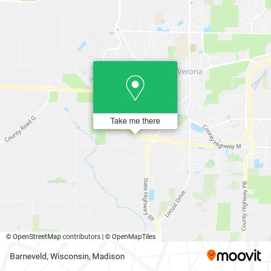 Barneveld, Wisconsin map