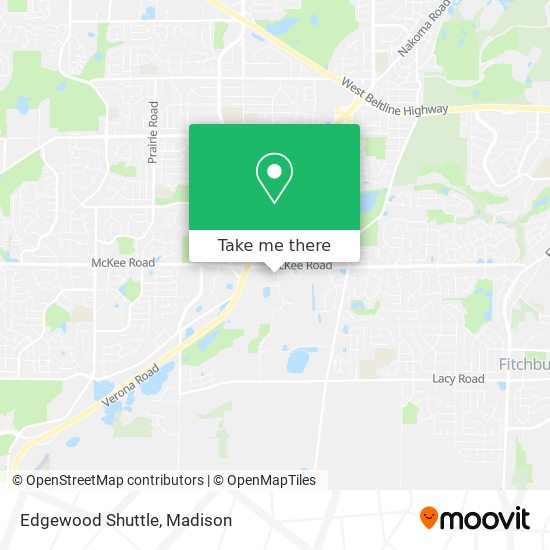 Edgewood Shuttle map