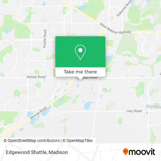 Edgewood Shuttle map