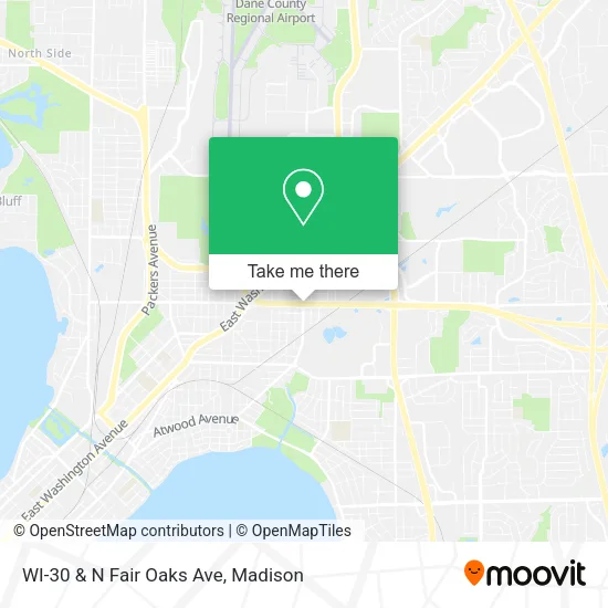 WI-30 & N Fair Oaks Ave map