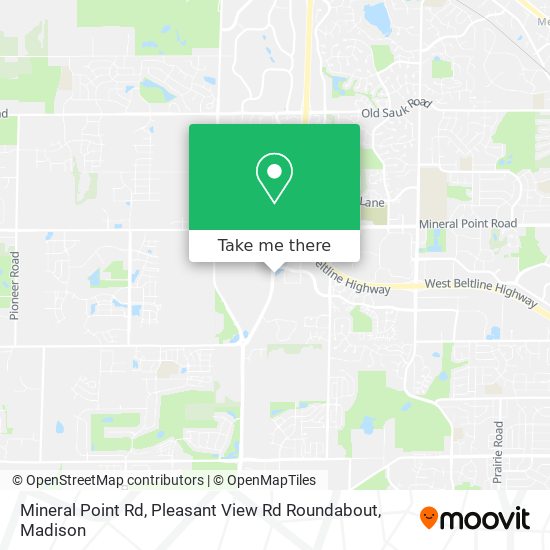 Mineral Point Rd, Pleasant View Rd Roundabout map