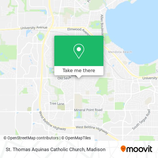 St. Thomas Aquinas Catholic Church map