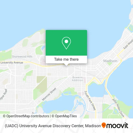 (UADC) University Avenue Discovery Center map