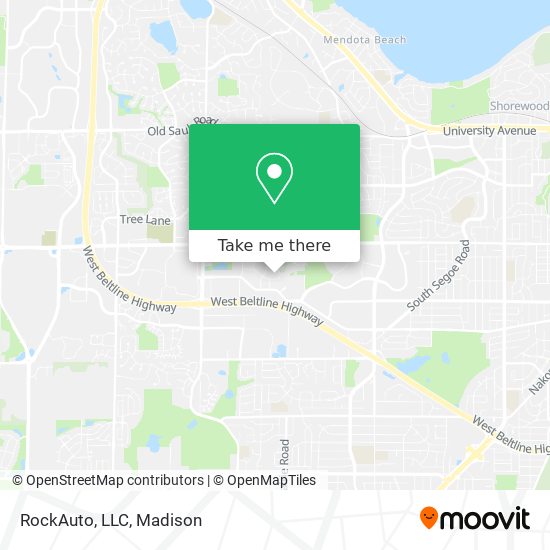 Mapa de RockAuto, LLC