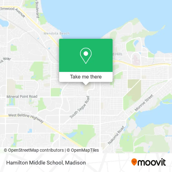 Hamilton Middle School map
