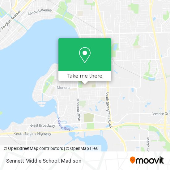 Sennett Middle School map