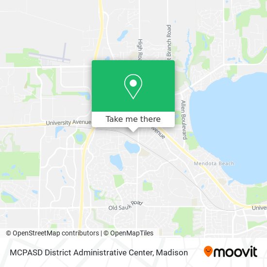 Mapa de MCPASD District Administrative Center