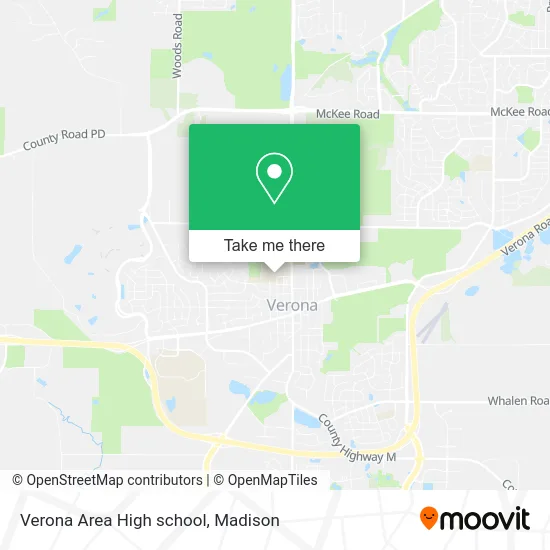Verona Area High school map