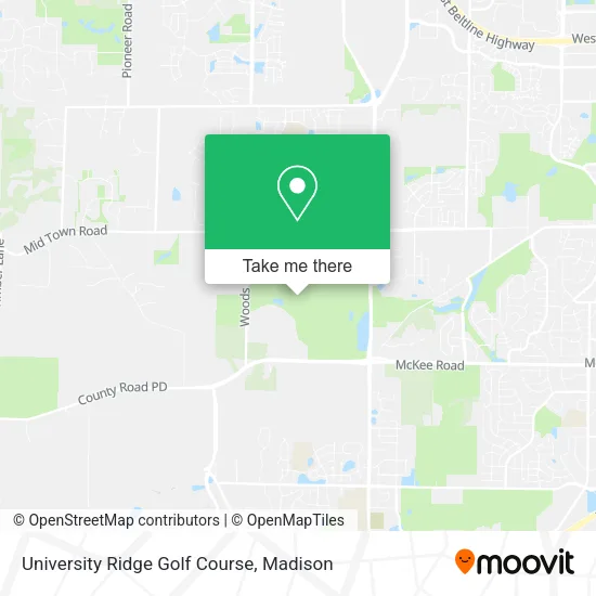 Mapa de University Ridge Golf Course