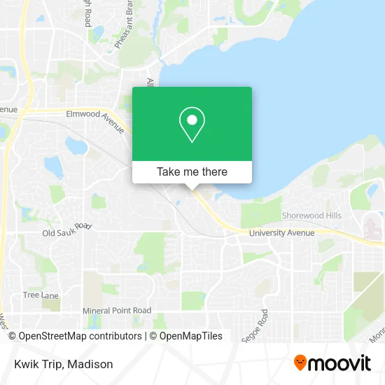 Mapa de Kwik Trip