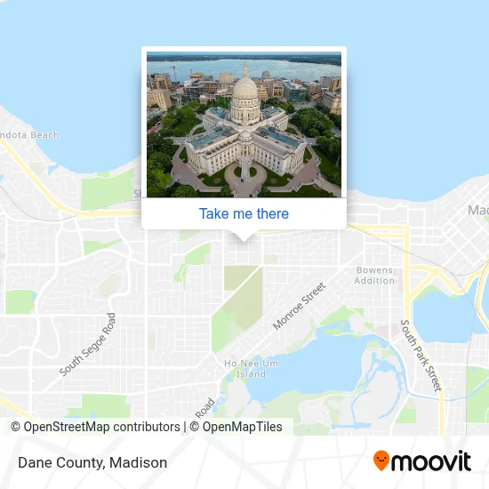 Dane County map