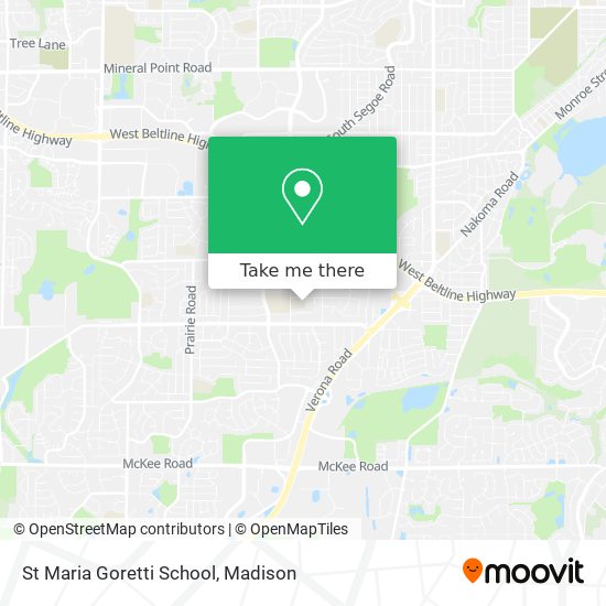 St Maria Goretti School map