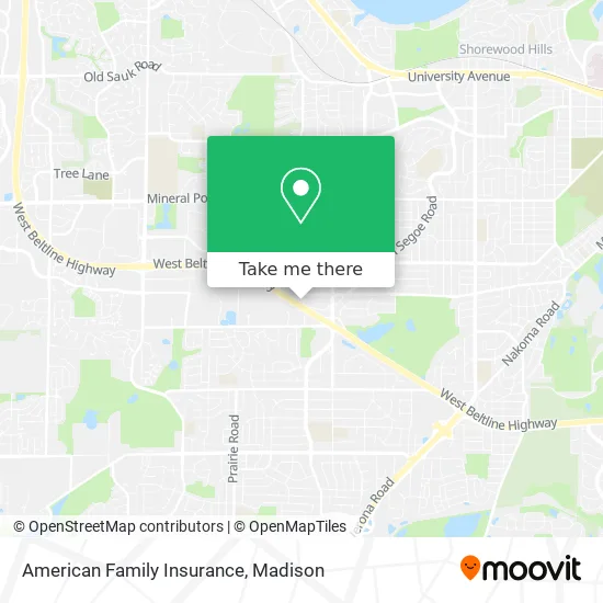 American Family Insurance map