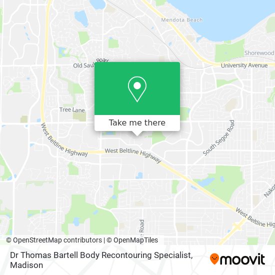 Dr Thomas Bartell Body Recontouring Specialist map