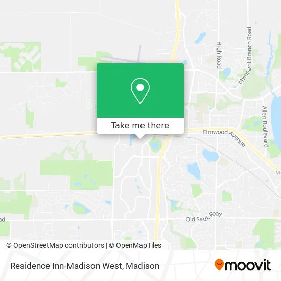 Residence Inn-Madison West map