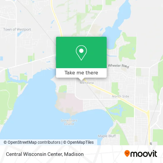Mapa de Central Wisconsin Center