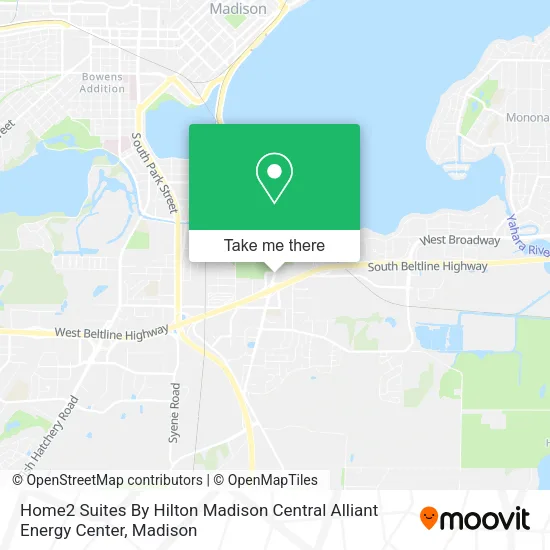 Home2 Suites By Hilton Madison Central Alliant Energy Center map