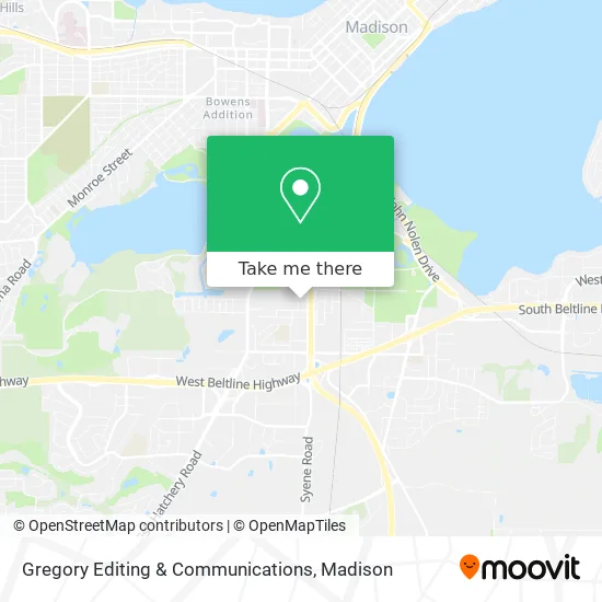 Gregory Editing & Communications map