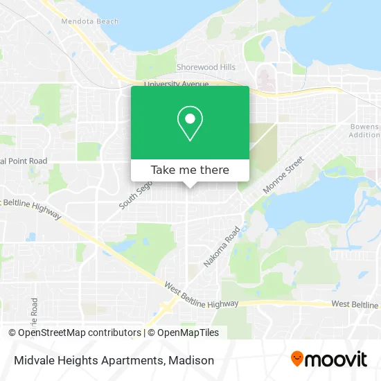 Midvale Heights Apartments map