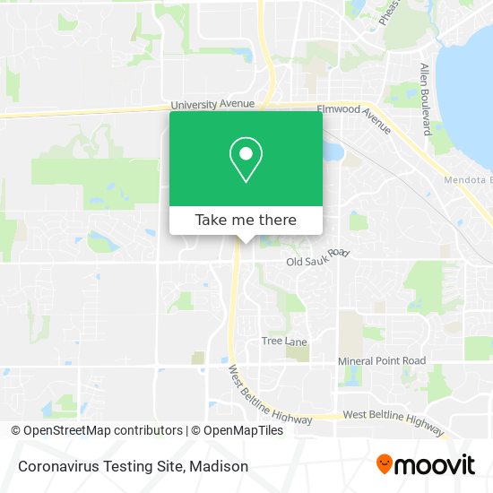 Coronavirus Testing Site map