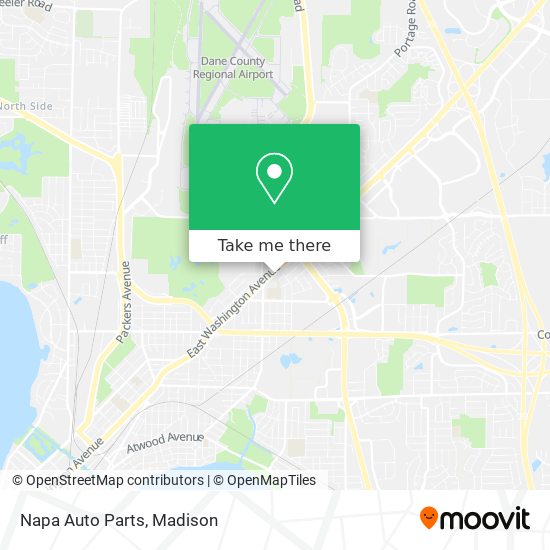 Mapa de Napa Auto Parts