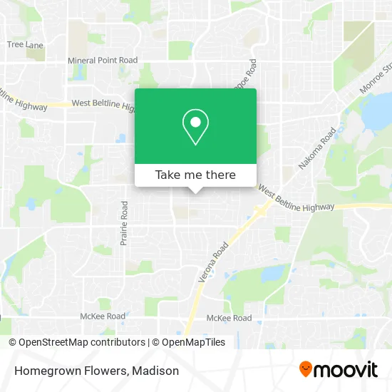 Homegrown Flowers map