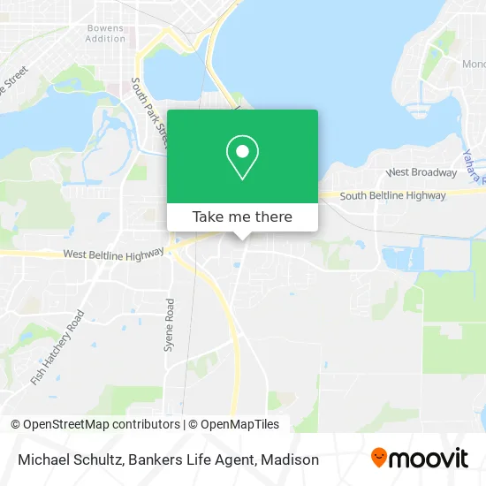 Michael Schultz, Bankers Life Agent map