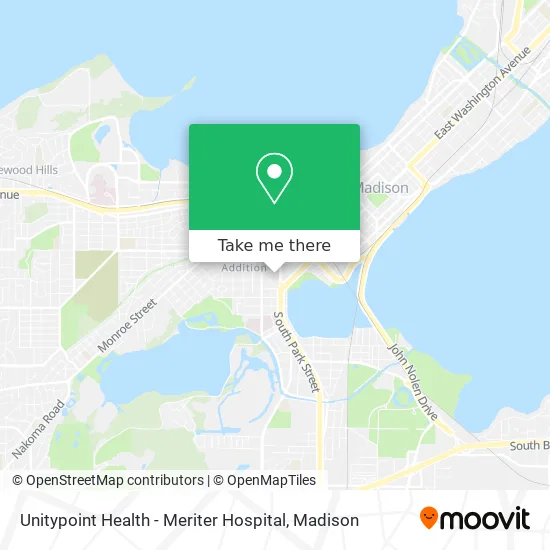 Unitypoint Health - Meriter Hospital map