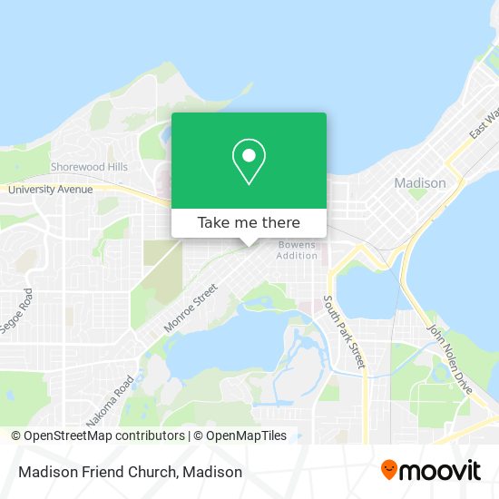 Madison Friend Church map