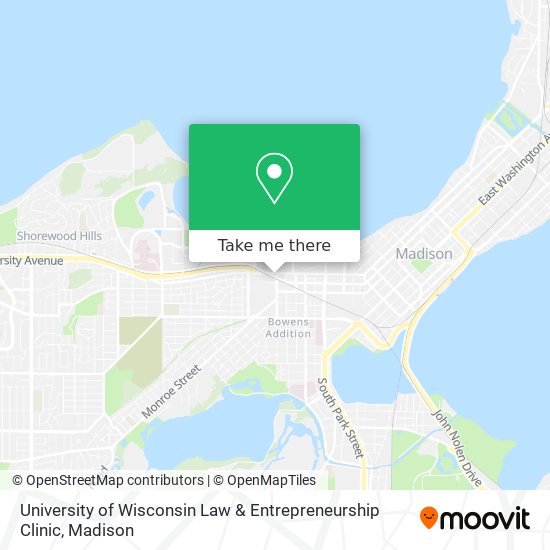 University of Wisconsin Law & Entrepreneurship Clinic map