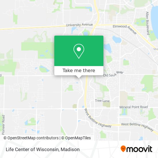 Mapa de Life Center of Wisconsin