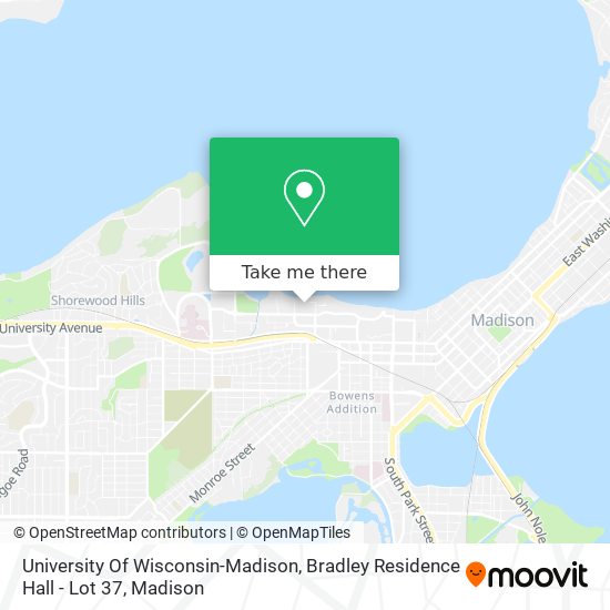 University Of Wisconsin-Madison, Bradley Residence Hall - Lot 37 map