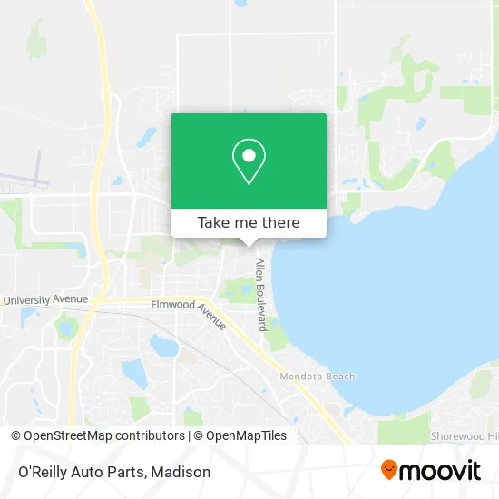 O'Reilly Auto Parts map