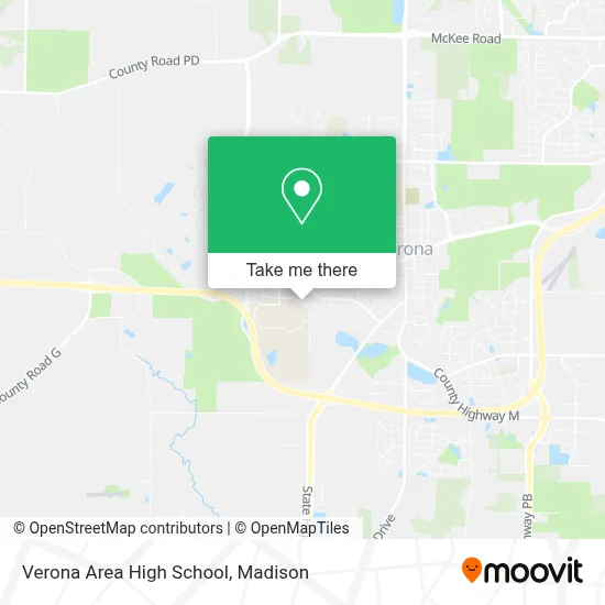 Verona Area High School map