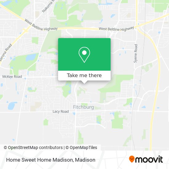 Home Sweet Home Madison map