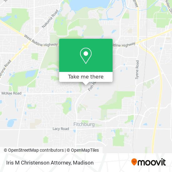 Iris M Christenson Attorney map