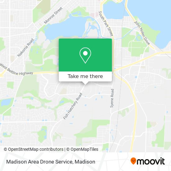 Madison Area Drone Service map