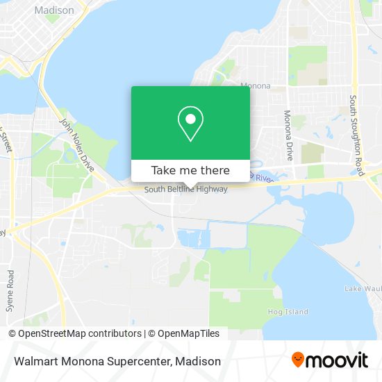 Walmart Monona Supercenter map