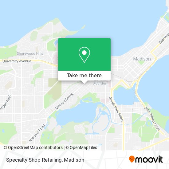 Specialty Shop Retailing map