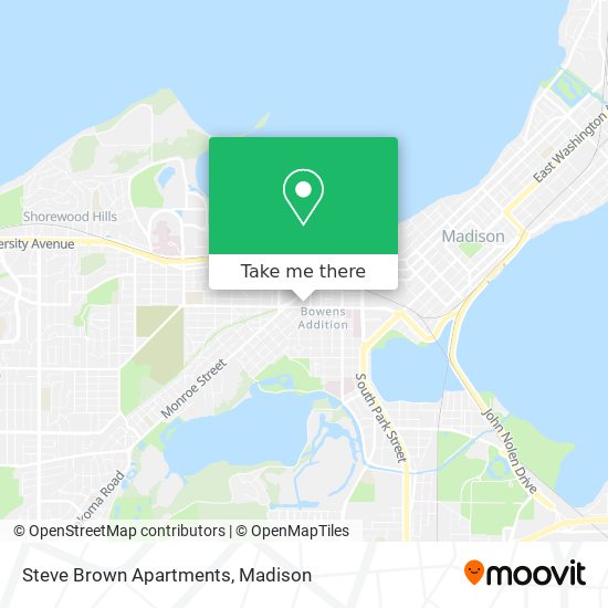 Steve Brown Apartments map