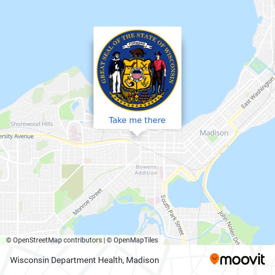 Wisconsin Department Health map
