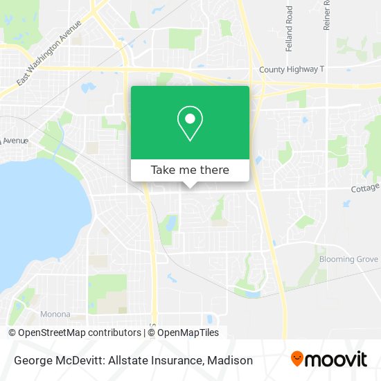 Mapa de George McDevitt: Allstate Insurance