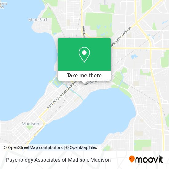 Mapa de Psychology Associates of Madison