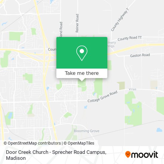 Mapa de Door Creek Church - Sprecher Road Campus