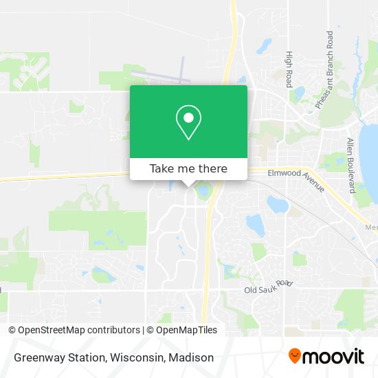 Greenway Station, Wisconsin map